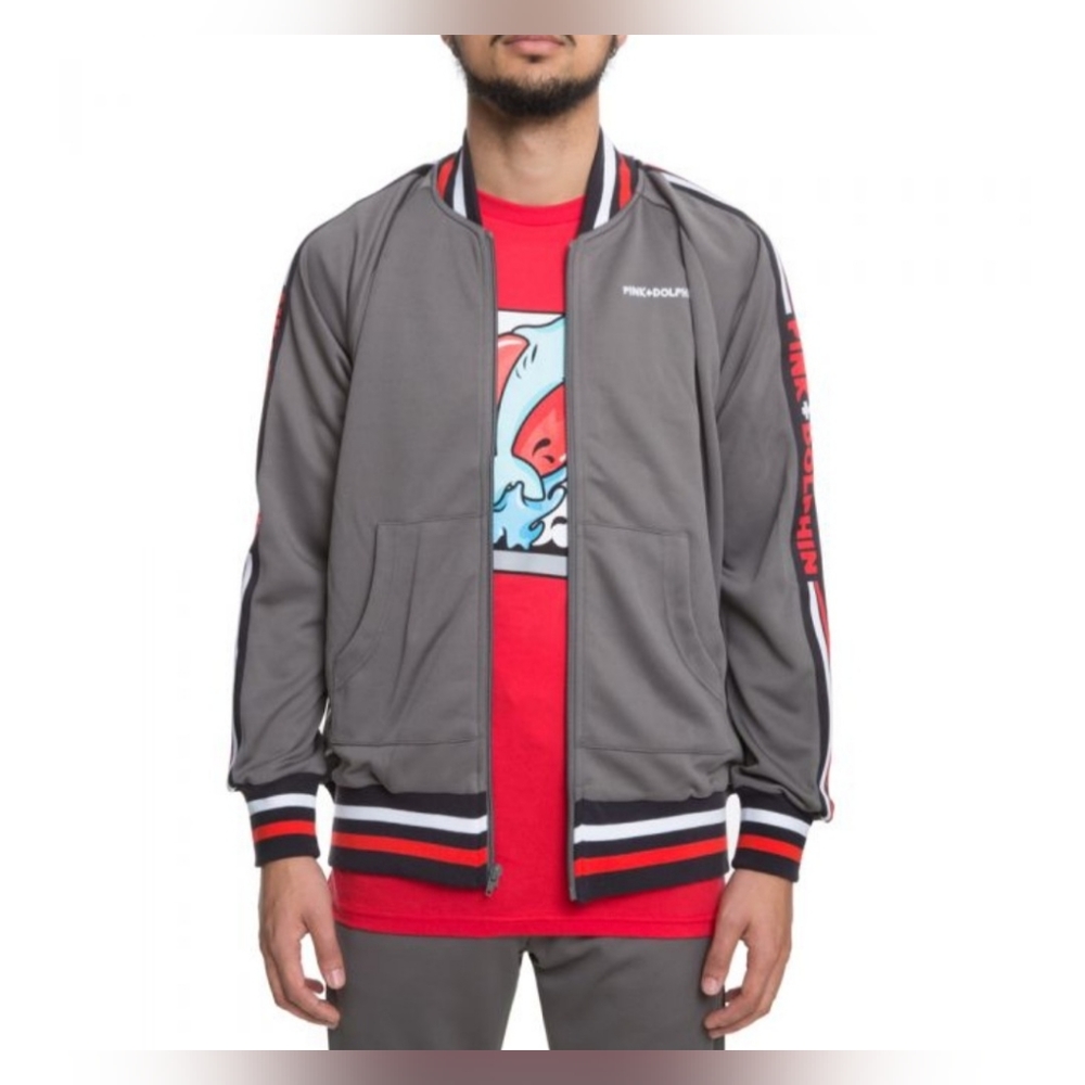 Pink Dolphin Script Track Jacket *NWOT*